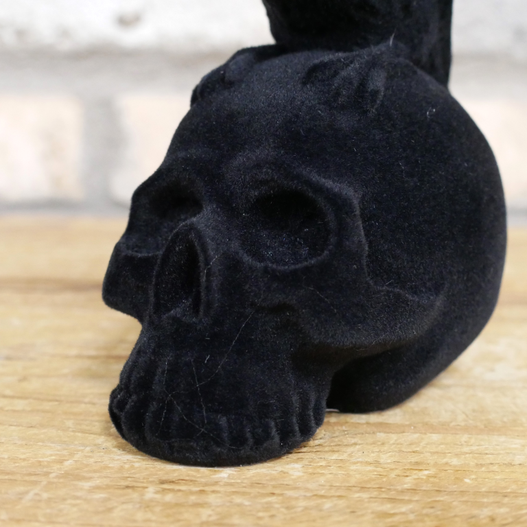 Crow on Skull Ornament