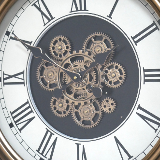 Stopwatch Style Wall Cog Clock