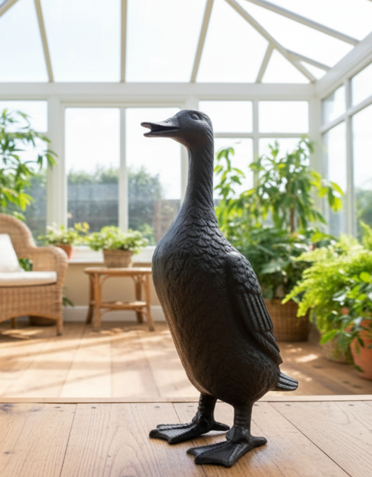 Cast Iron Duck Figurine