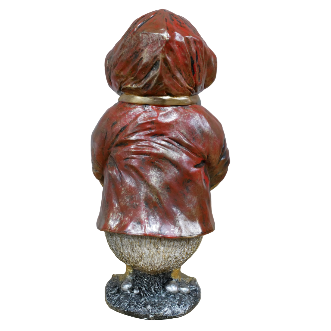 Golden Duck in Raincoat Ornament