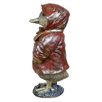Golden Duck in Raincoat Ornament