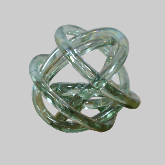 Glass Knot Sculpture