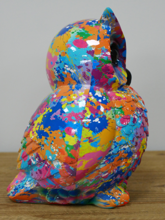 Splatter Owl Ornament