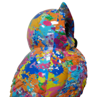 Splatter Owl Ornament
