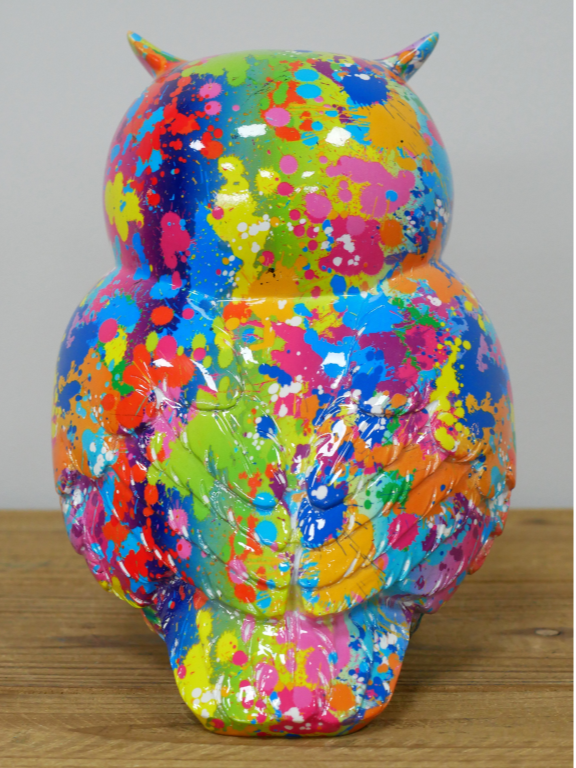Splatter Owl Ornament