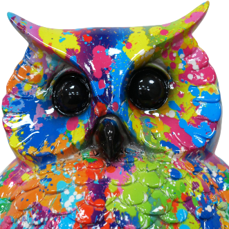 Splatter Owl Ornament