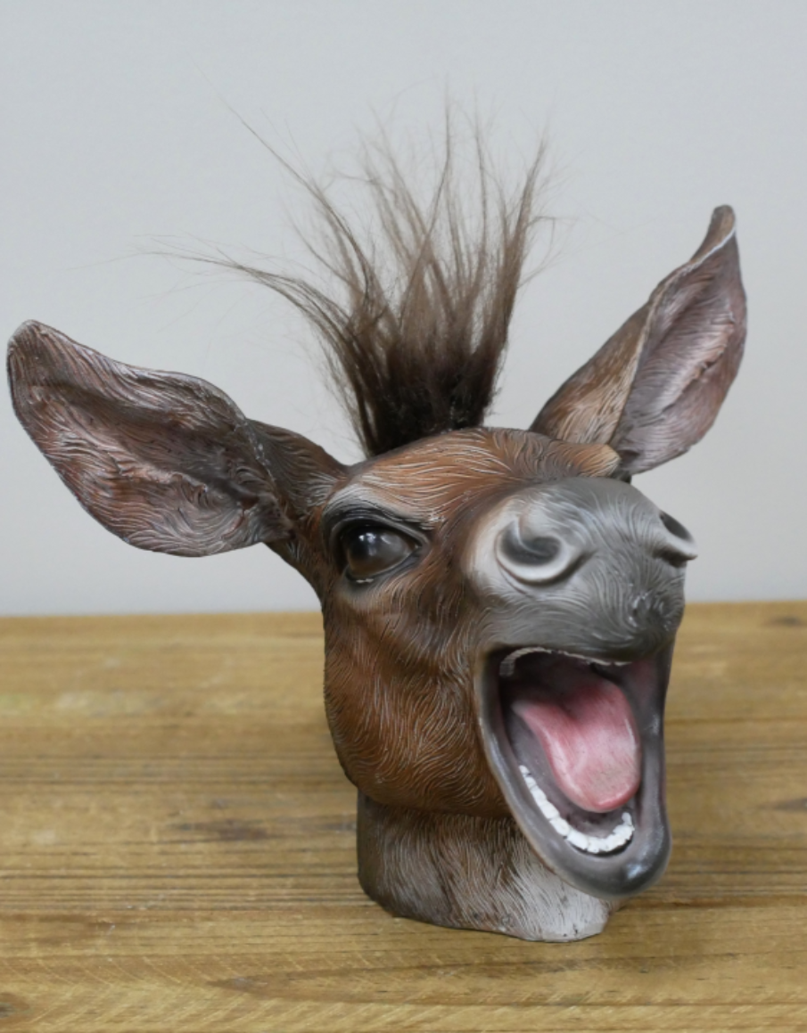 Laughing Donkey Head Ornament
