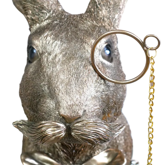 Monocle Rabbit Head Wall Décor