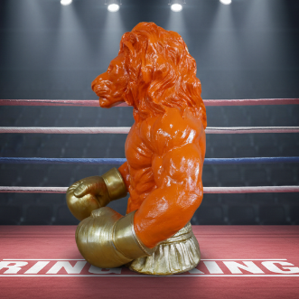 Lion Boxer Bust