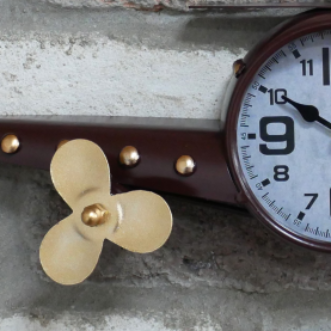 Vintage Aeroplane Wall Clock