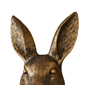 Rabbit Bow Tie Wall Decoration