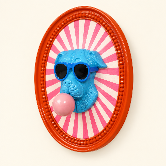 Set of 4 Quirky 3D Pictures