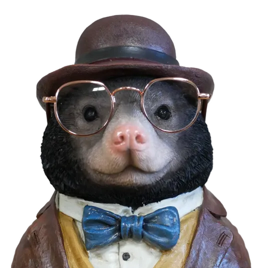 Dapper Mole in a Suit Bust