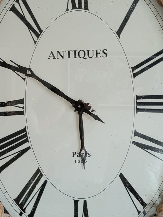 Large Wood Rope Effect Clock