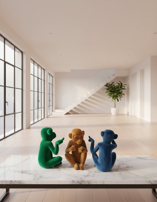 Set of 3 Windy Wonders Flock Monkeys