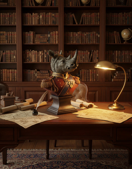 Extra Large Gentry Rhino Bust