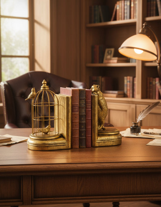 Curious Cat Bookends