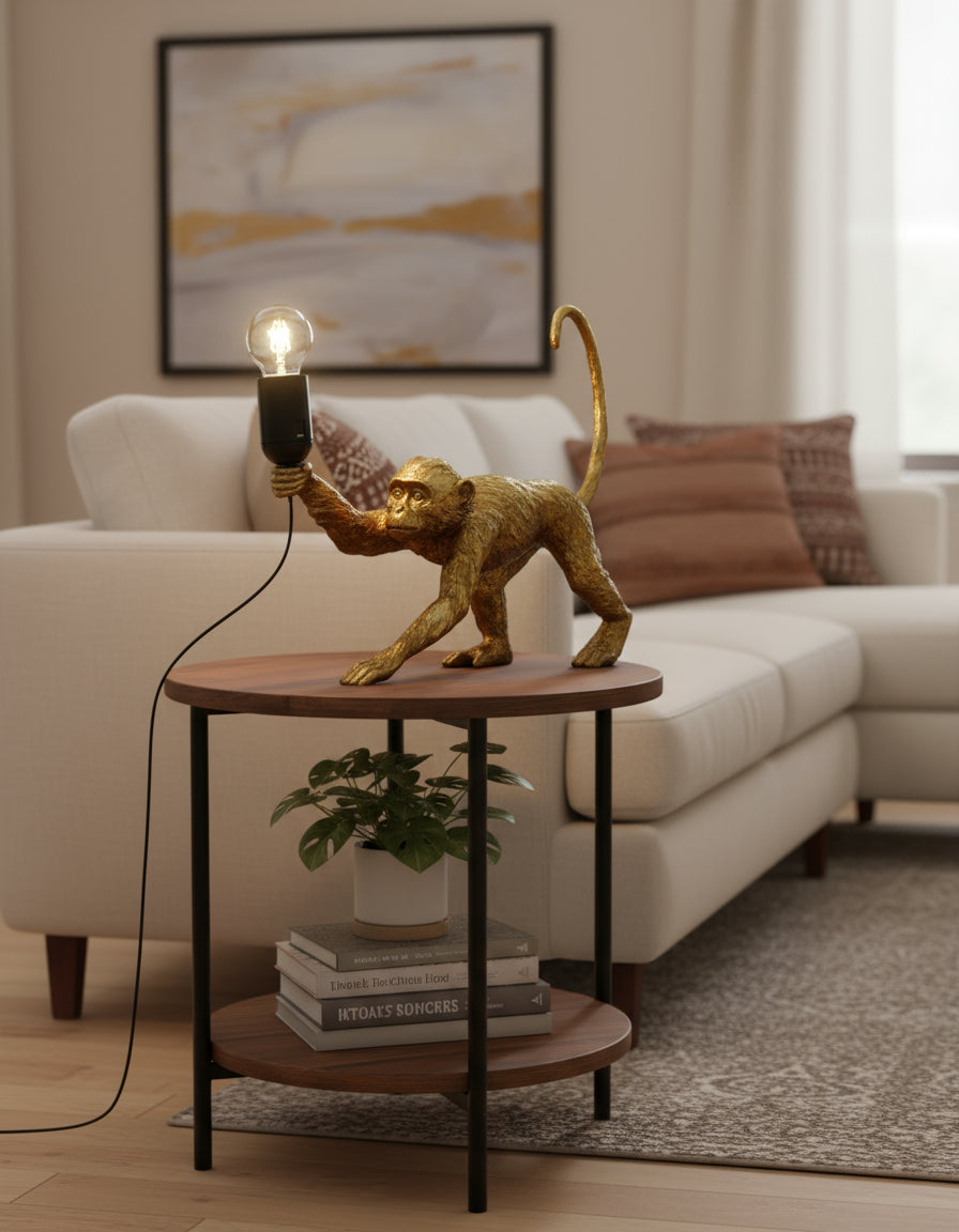 Crawling Monkey Table Lamp