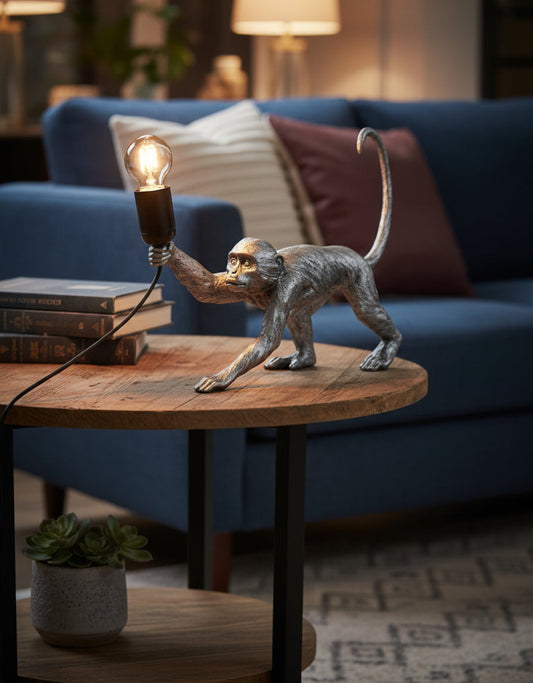 Crawling Monkey Table Lamp