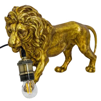 Prowling Lion Table Lamp