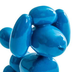 Decorative Blue Balloon Poodle Figure