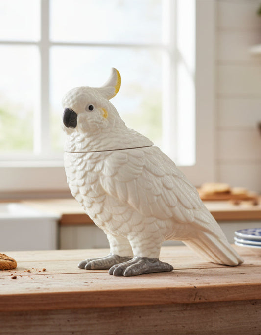 Cockatoo Storage Jar