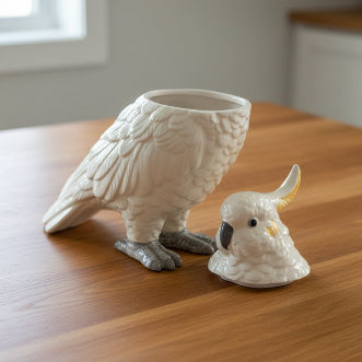 Cockatoo Storage Jar