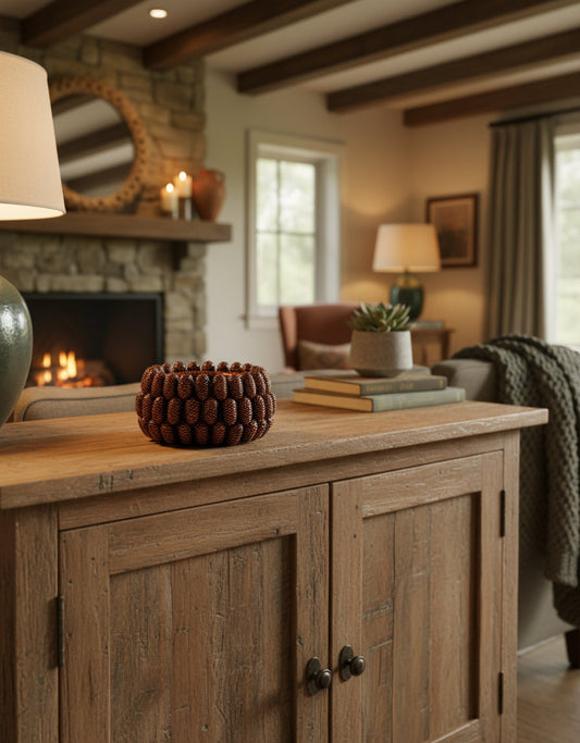Large Ceramic Pinecone Bowl