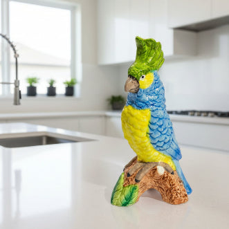 Parrot on a Perch Vase
