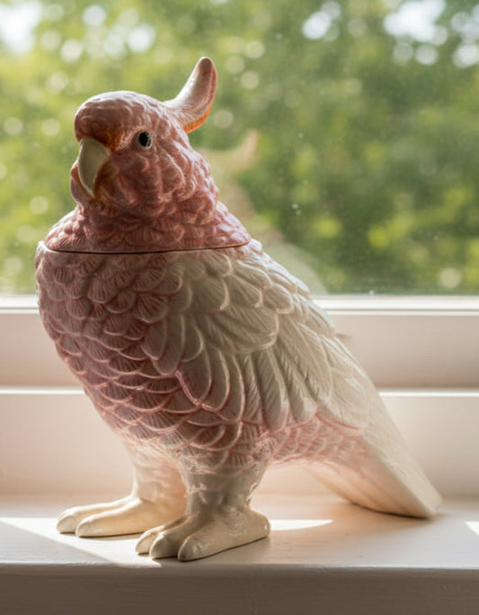 Cockatoo Storage Jar