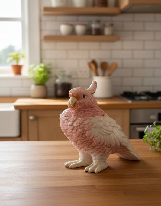 Cockatoo Storage Jar