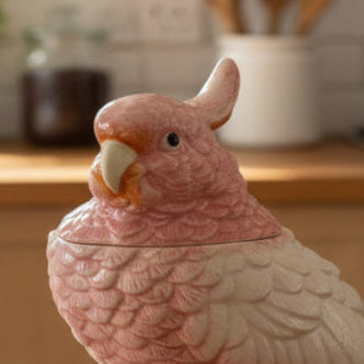 Cockatoo Storage Jar