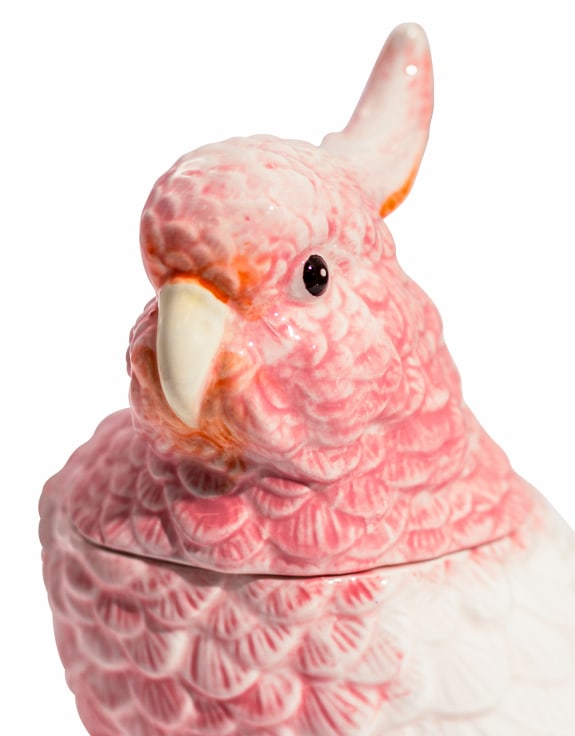 Cockatoo Storage Jar
