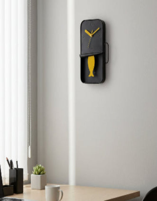 Sardine Tin Pendulum Wall Clock