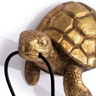 Antique Gold Turtle Wall Light