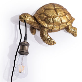 Antique Gold Turtle Wall Light