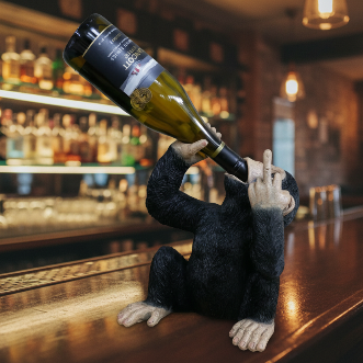 Naughty Monkey Wine Bottle Holder