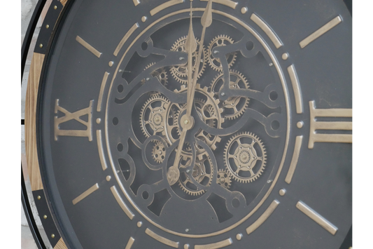 Large Round Wall Cog Clock