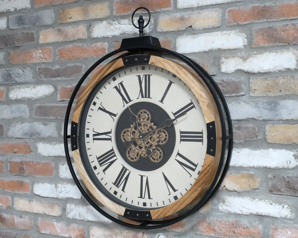 Round Wall Cog Clock