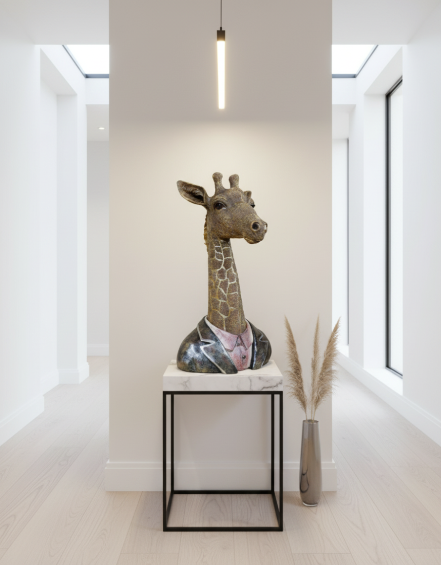 Ornamental Giraffe Bust