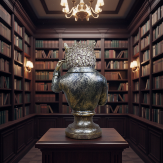 Traitors Library Owl Bust