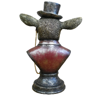 Monocle Goat Bust