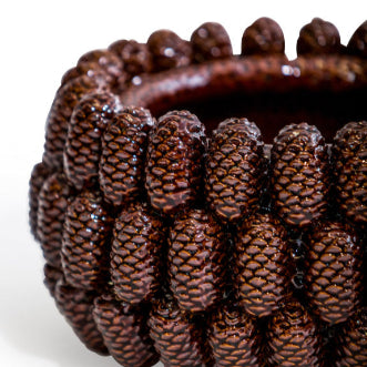 Large Ceramic Pinecone Bowl