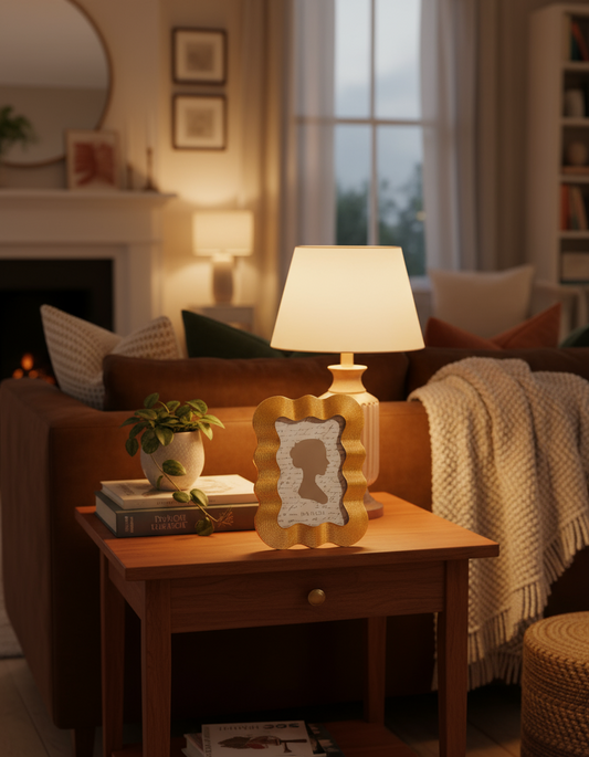 Gold Wave Photo Frame