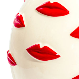 Multi Red Lips Vase