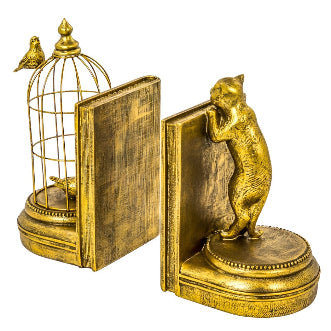 Curious Cat Bookends