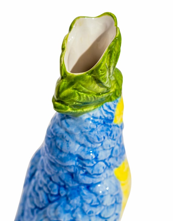 Parrot on a Perch Vase