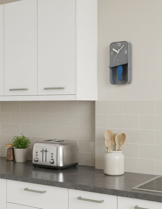 Sardine Tin Pendulum Wall Clock