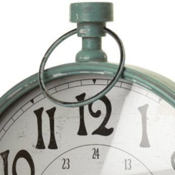 Metal Framed Stopwatch Wall Clock
