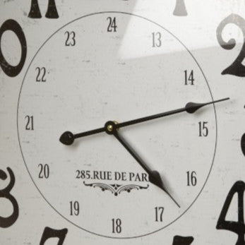 Metal Framed Stopwatch Wall Clock